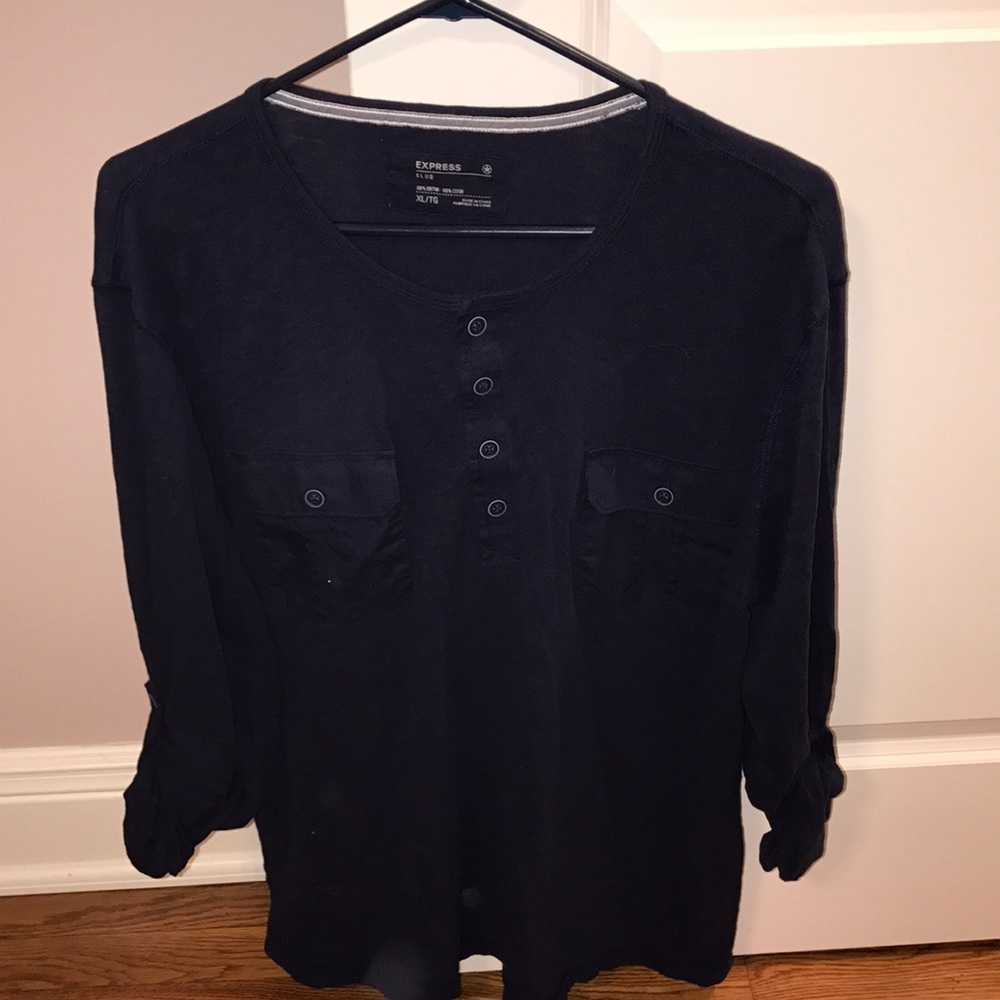 EXPRESS navy long sleeve - size XL